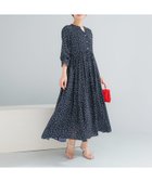 【アーバンリサーチ ロッソ/URBAN RESEARCH ROSSO】の『WEB限定』ランダムドットボリュームワンピース ネイビー|ID: prp329100004933723 ipo3291000000037031222