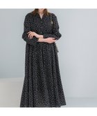 【アーバンリサーチ ロッソ/URBAN RESEARCH ROSSO】の『WEB限定』ランダムドットボリュームワンピース ブラック|ID: prp329100004933723 ipo3291000000037328952