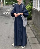 【コーナーズ/CORNERS】のCORNERS by KR ボリュームスリーブストライプシャツワンピース 人気、トレンドファッション・服の通販 founy(ファニー) ファッション Fashion レディースファッション Fashion for Women ワンピース Dresses シャツワンピース / 1枚で着映えコーデ Shirt Dresses シャツワンピ Shirt Dress, Shirt One-Piece シンプル Simple, Minimal ストライプ Stripe, Striped Pattern スリーブ Sleeve, Long Sleeve / Short Sleeve 羽織 Haori, Light Jacket リラックス Relax, Relaxed Fit エレガント 上品 Elegant thumbnail ダークネイビー|ID: prp329100004933730 ipo3291000000037031249