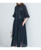 【アーバンリサーチ ロッソ/URBAN RESEARCH ROSSO】のセミシアー5分袖シャツワンピース 人気、トレンドファッション・服の通販 founy(ファニー) ファッション Fashion レディースファッション Fashion for Women ワンピース Dresses シャツワンピース / 1枚で着映えコーデ Shirt Dresses パッチ Patch, Appliqué ペチコート Petticoat, Underskirt ポケット Pocket, Pocket Detail リボン Ribbon, Bow リラックス Relax, Relaxed Fit S/S・春夏 SS, Spring/Summer, Warm Season 夏 Summer 2026年 2026 thumbnail ネイビー|ID: prp329100004933731 ipo3291000000037031256