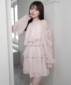 【リップサービス/LIP SERVICE】のLIP SERVICE/ティアードフレアエアリーワンピース 人気、トレンドファッション・服の通販 founy(ファニー) ファッション Fashion レディースファッション Fashion for Women ワンピース Dresses おすすめ Recommended / Our Picks エアリー Airy Texture ガーリー Girly, Feminine Style サンダル Sandals, Summer Shoes シフォン Chiffon, Lightweight Fabric ショルダー Shoulder, Shoulder Strap チュニック Tunic, Long Top ティアード Tiered, Tiered Style バランス Balance, Style Balance ブラウジング Blouson Silhouette, Cinched Waist リボン Ribbon, Bow thumbnail ピンク|ID: prp329100004933733 ipo3291000000037031264