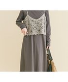 【アイテムズアーバンリサーチ/ITEMS URBAN RESEARCH】のカギバリキャミ×カットワンピース グレー|ID: prp329100004933747 ipo3291000000037288778