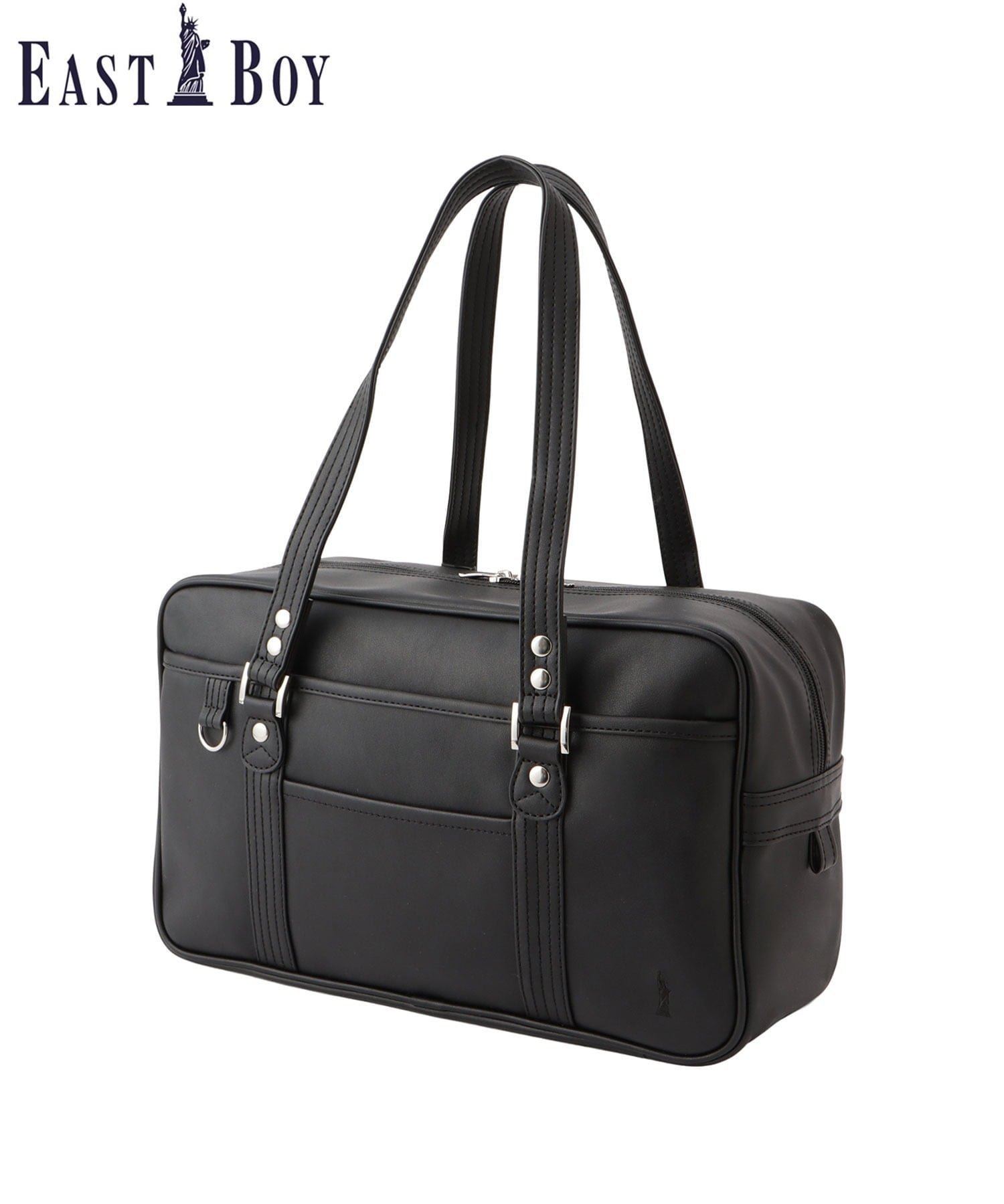 【イーストボーイ/EASTBOY】の合皮 バッグ スクール 中学生 高校生 通学 鞄 スクールバッグ スクバデコ 女子高生 インテリア・キッズ・メンズ・レディースファッション・服の通販 founy(ファニー) 　ファッション　Fashion　レディースファッション　Fashion for Women　ダブル　Double, Double-Breasted　ポケット　Pocket, Pocket Detail　メッシュ　Mesh, Net Fabric　おすすめ　Recommended / Our Picks　ブラック|ID: prp329100004933750 ipo3291000000037031355