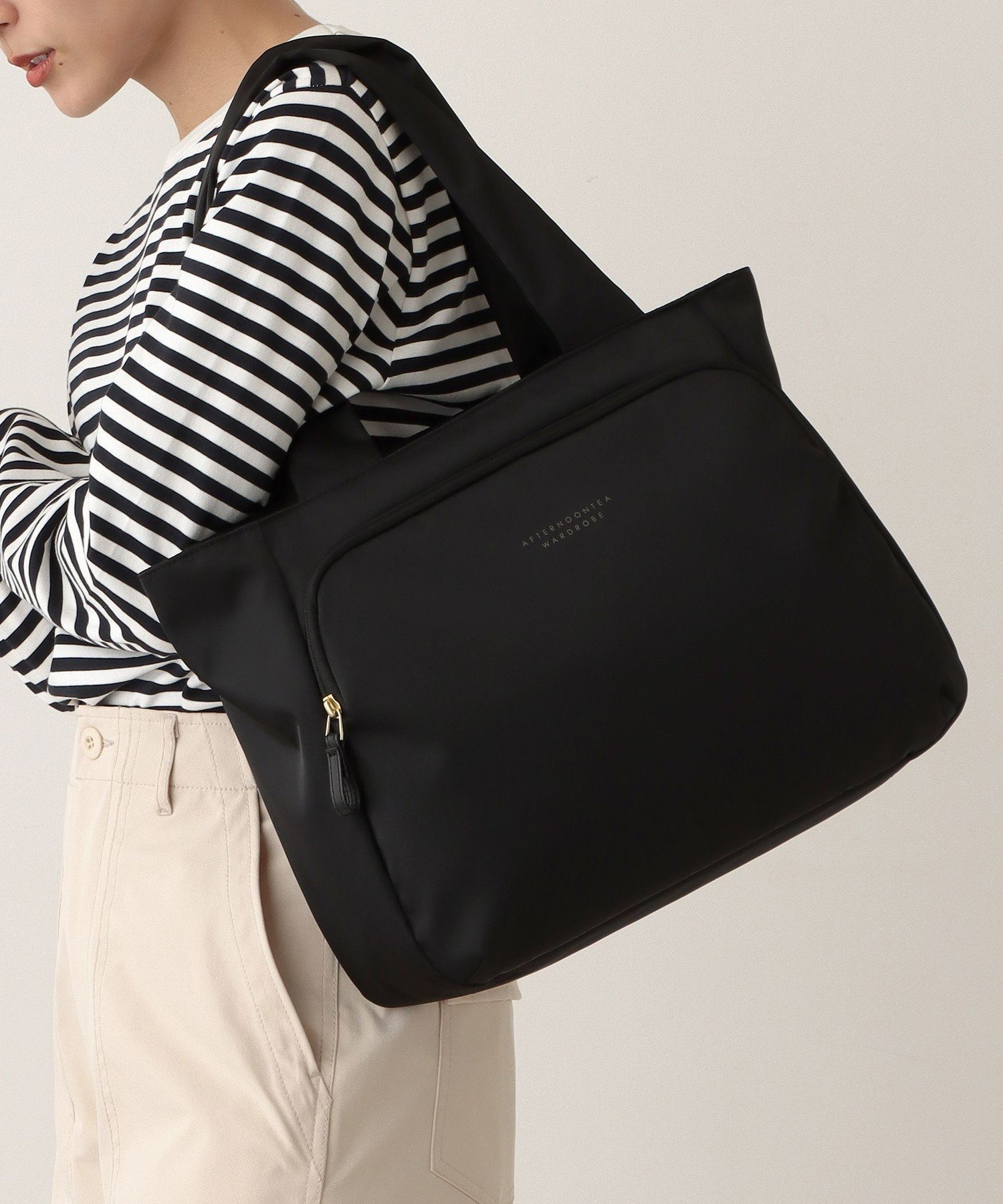 【アフタヌーンティー リビング/Afternoon Tea LIVING】のトートバッグ/ACE インテリア・キッズ・メンズ・レディースファッション・服の通販 founy(ファニー) 　ファッション　Fashion　レディースファッション　Fashion for Women　バッグ　Bags　傘　Umbrella, Parasol　シンプル　Simple, Minimal　スマート　Smart, Elegant　ポケット　Pocket, Pocket Detail　スーツケース キャリーケース　Suitcase / Carry Case　ブラック|ID: prp329100004933765 ipo3291000000037031417