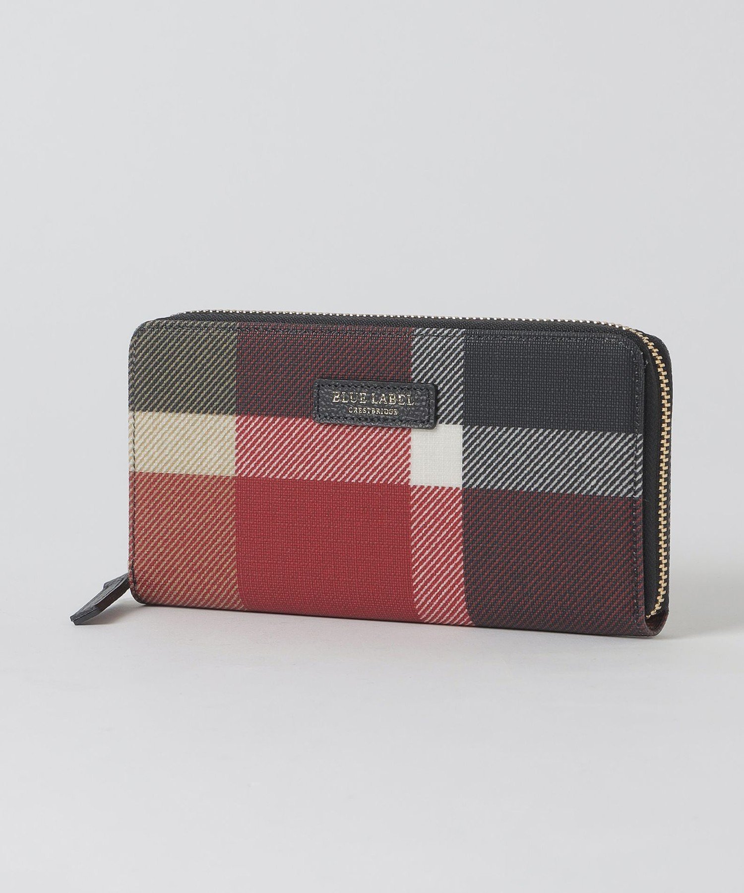 【ブルーレーベル クレストブリッジ/BLUE LABEL CRESTBRIDGE】のクレストブリッジチェックPVC長財布 インテリア・キッズ・メンズ・レディースファッション・服の通販 founy(ファニー) 　ファッション　Fashion　レディースファッション　Fashion for Women　ミニ財布・二つ折り財布　Wallets & Card Cases　ギフト プレゼント　Gift / Present　ポケット　Pocket, Pocket Detail　財布　Wallet, Purse　レッド|ID: prp329100004933800 ipo3291000000037031530