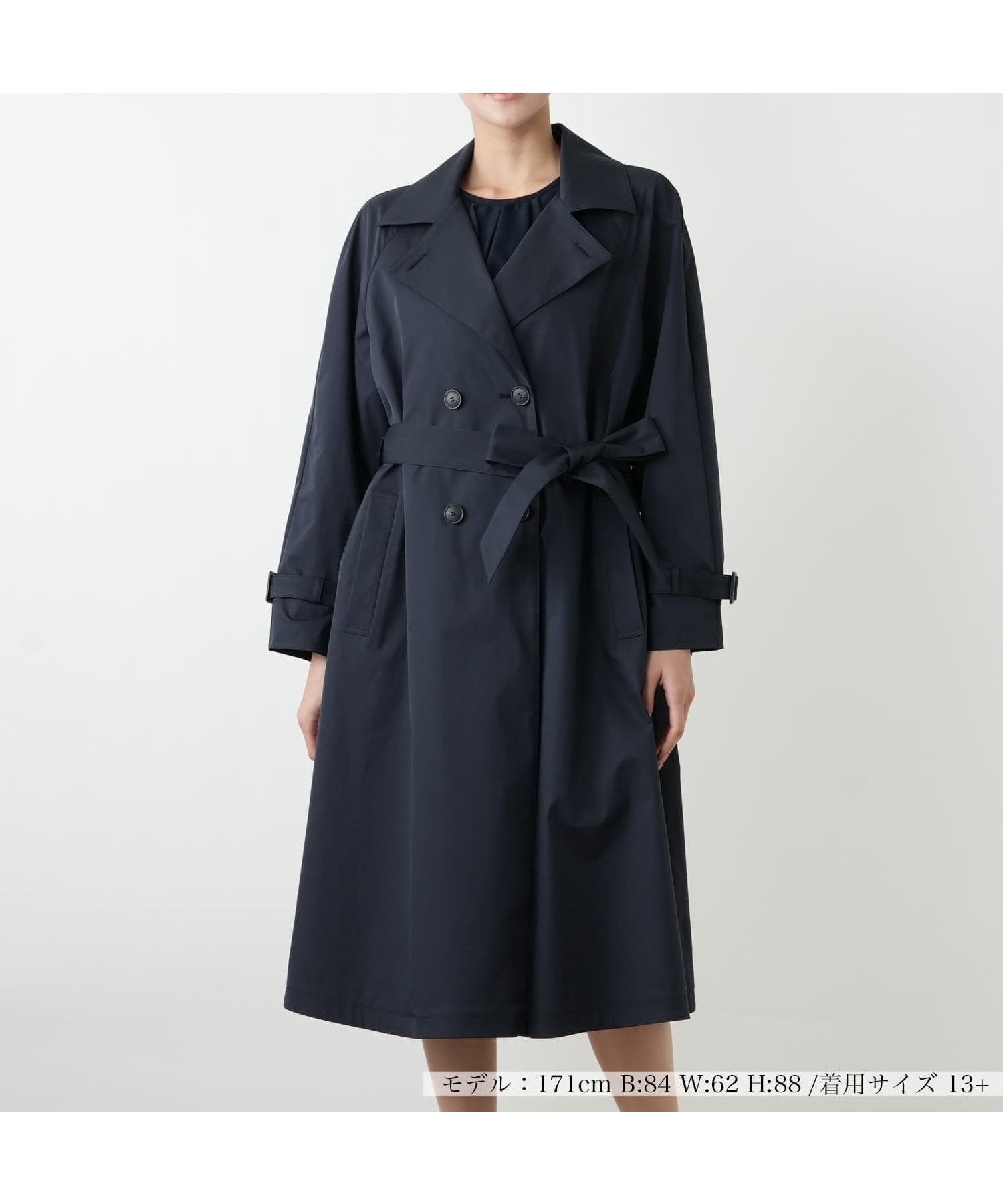 【レリアンプラスハウス/Leilian PLUS HOUSE】の【店舗人気】【はっ水】トレンチコート【Leilian WHITE LABEL】 インテリア・キッズ・メンズ・レディースファッション・服の通販 founy(ファニー) 　ファッション　Fashion　レディースファッション　Fashion for Women　アウター　Coat / Outerwear Collection　コート・ロングコート・ピーコート　Long Coats, Peacoats & More　トレンチコート / 春秋の定番アウター　Trench Coats　エレガント 上品　Elegant　トレンド　Trend, Trending Now　ベーシック　Basic, Essential　ポケット　Pocket, Pocket Detail　人気　Popular, Best Seller　定番　Standard, Basic Item　春　Spring　ネイビー|ID: prp329100004933816 ipo3291000000037031607