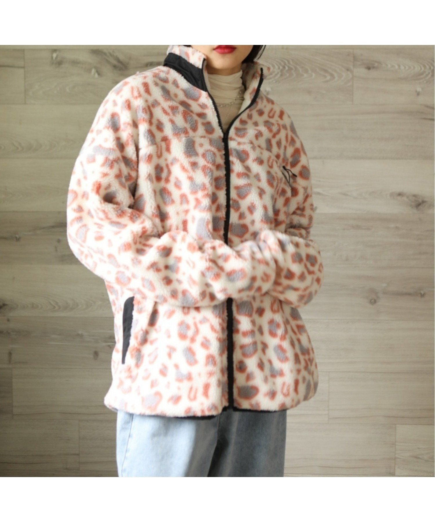 【アイモハ/aimoha】のaimoha - select -/ユニセックスボアジャケット インテリア・キッズ・メンズ・レディースファッション・服の通販 founy(ファニー) 　ファッション　Fashion　レディースファッション　Fashion for Women　アウター　Coat / Outerwear Collection　レディースジャケット・軽アウター　Jackets　シンプル　Simple, Minimal　ジャケット　Jacket, Outerwear　ヒョウ　Leopard, Animal Print　人気　Popular, Best Seller　ビジネス 仕事 通勤　Business / Work / Commuting　ピンク系その他|ID: prp329100004933818 ipo3291000000037031615