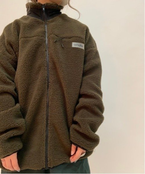 【アイモハ/aimoha】のaimoha - select -/ユニセックスボアジャケット インテリア・キッズ・メンズ・レディースファッション・服の通販 founy(ファニー) 　ファッション　Fashion　レディースファッション　Fashion for Women　アウター　Coat / Outerwear Collection　レディースジャケット・軽アウター　Jackets　シンプル　Simple, Minimal　ジャケット　Jacket, Outerwear　ヒョウ　Leopard, Animal Print　人気　Popular, Best Seller　ビジネス 仕事 通勤　Business / Work / Commuting　カーキ|ID: prp329100004933818 ipo3291000000037031617