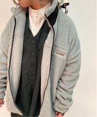 【アイモハ/aimoha】のaimoha - select -/ユニセックスボアジャケット ブルーグレー|ID: prp329100004933818 ipo3291000000037031621