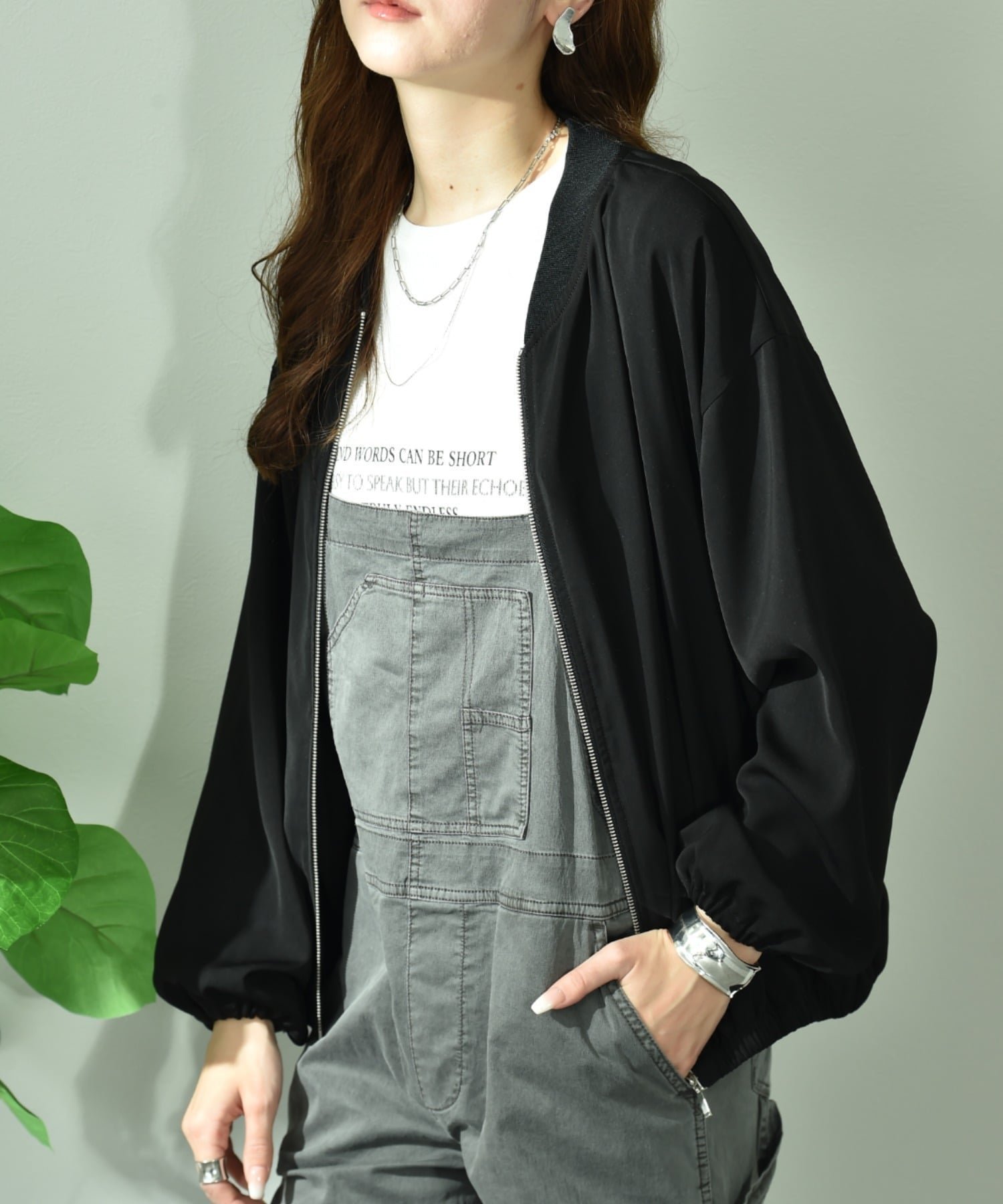 【インタープラネット/INTERPLANET】の【UV/撥水】ダブルクロスZIPブルゾン インテリア・キッズ・メンズ・レディースファッション・服の通販 founy(ファニー) 　ファッション　Fashion　レディースファッション　Fashion for Women　アウター　Coat / Outerwear Collection　ブルゾンジャケット・スポーティアウター　Blouson Jackets　洗える　Machine Washable　シンプル　Simple, Minimal　ダブル　Double, Double-Breasted　トレンド　Trend, Trending Now　定番　Standard, Basic Item　人気　Popular, Best Seller　ブルゾン　Blouson, Bomber Jacket　ベーシック　Basic, Essential　羽織　Haori, Light Jacket　エレガント 上品　Elegant　ビジネス 仕事 通勤　Business / Work / Commuting　ブラック|ID: prp329100004933819 ipo3291000000037031626