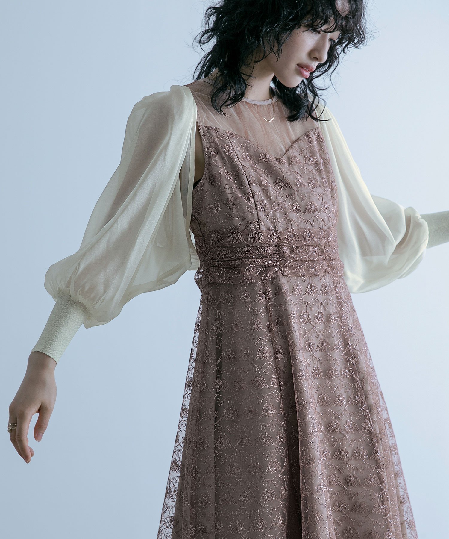 【ビーフラット/bflat】のドルマンスリーブシアーパーティーボレロ インテリア・キッズ・メンズ・レディースファッション・服の通販 founy(ファニー) 　ファッション　Fashion　レディースファッション　Fashion for Women　アウター　Coat / Outerwear Collection　ボレロ・ショート丈ジャケット / ドレス羽織りに　Boleros & Short Jackets　おすすめ　Recommended / Our Picks　ショート　Short, Short Length　ドレス　Dress, One-Piece　エレガント 上品　Elegant　二次会　After Party　披露宴　Wedding Reception　結婚式　Wedding　ベージュ|ID: prp329100004933840 ipo3291000000037031709