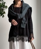 【ドゥドゥ/DouDou】のヘムレースロンTEE 人気、トレンドファッション・服の通販 founy(ファニー) ファッション Fashion レディースファッション Fashion for Women トップス・カットソー Cut & Sew Tops ロングTシャツ・Tシャツ Longline T-Shirts & Tees インナー Innerwear カットソー Cut and Sewn Top シンプル Simple, Minimal スウェット / スエット Sweatshirt, Sweatwear スマート Smart, Elegant 雑誌 Magazine, Fashion Magazine タンク Tank Top, Sleeveless Top ミックス Mix, Mixed Style レース Lace, Lace Fabric ロング Long, Long-Length S/S・春夏 SS, Spring/Summer, Warm Season 再入荷 Restock / Back in Stock 夏 Summer エレガント 上品 Elegant 2026年 2026 thumbnail ブラック|ID: prp329100004933849 ipo3291000000037031746