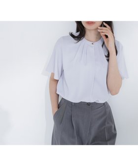 【ナチュラル ビューティー ベーシック/NATURAL BEAUTY BASIC】のフロントタックフレアスリーブブラウス 人気、トレンドファッション・服の通販 founy(ファニー) ファッション Fashion レディースファッション Fashion for Women トップス・カットソー Cut & Sew Tops シャツ・ブラウス・オフィスカジュアル Elegant Blouses & Button-Ups ジャケット Jacket, Outerwear スリーブ Sleeve, Long Sleeve / Short Sleeve フレア Flare, Flared エレガント 上品 Elegant |ID:prp329100004933853