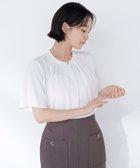 【ナチュラル ビューティー ベーシック/NATURAL BEAUTY BASIC】のフロントタックフレアスリーブブラウス オフホワイト1|ID: prp329100004933853 ipo3291000000037031762