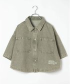 【レプシィム ローリーズファーム/LEPSIM LOWRYS FARM】のデニムBIGショートシャツ/SS 人気、トレンドファッション・服の通販 founy(ファニー) ファッション Fashion レディースファッション Fashion for Women トップス・カットソー Cut & Sew Tops シャツ・ブラウス・オフィスカジュアル Elegant Blouses & Button-Ups おすすめ Recommended / Our Picks インナー Innerwear ショート Short, Short Length デニム Denim, Jeans Material トレンド Trend, Trending Now レース Lace, Lace Fabric ワイド Wide, Wide Fit 夏 Summer thumbnail カーキ74|ID: prp329100004933854 ipo3291000000037031768