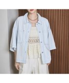【レプシィム ローリーズファーム/LEPSIM LOWRYS FARM】のデニムBIGショートシャツ/SS 人気、トレンドファッション・服の通販 founy(ファニー) ファッション Fashion レディースファッション Fashion for Women トップス・カットソー Cut & Sew Tops シャツ・ブラウス・オフィスカジュアル Elegant Blouses & Button-Ups おすすめ Recommended / Our Picks インナー Innerwear ショート Short, Short Length デニム Denim, Jeans Material トレンド Trend, Trending Now レース Lace, Lace Fabric ワイド Wide, Wide Fit 夏 Summer thumbnail アイスブルー82|ID: prp329100004933854 ipo3291000000037031769