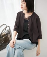 【スローブ イエナ/SLOBE IENA】の《遮熱/UVカット/ 》ハーフスリーブニットカーディガン 人気、トレンドファッション・服の通販 founy(ファニー) ファッション Fashion レディースファッション Fashion for Women トップス・カットソー Cut & Sew Tops ニット Knit Tops & Sweaters カーディガン・羽織り Layered Style Cardigans 2026年 2026 カーディガン Cardigan, Knitwear クラシック Classic, Timeless Style スラックス Slacks, Dress Pants レース Lace, Lace Fabric エレガント 上品 Elegant ビジネス 仕事 通勤 Business / Work / Commuting 夏 Summer 日傘 Parasol, UV Umbrella 春 Spring |ID:prp329100004933858