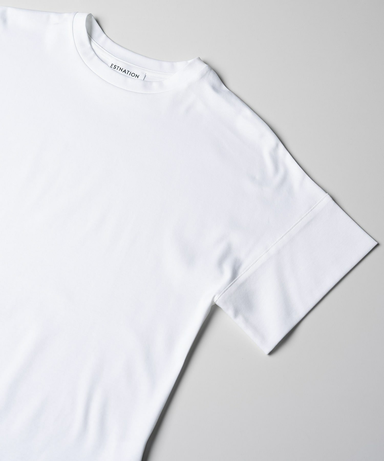 【エストネーション/ESTNATION】のESTNATION / アルビニ コットンスムース カフスTシャツ 人気、トレンドファッション・服の通販 founy(ファニー) 　ファッション　Fashion　レディースファッション　Fashion for Women　トップス・カットソー　Cut & Sew Tops　シャツ・ブラウス・オフィスカジュアル　Elegant Blouses & Button-Ups　ロングTシャツ・Tシャツ　Longline T-Shirts & Tees　イタリア　Italy　カフス　Cuff Design　ドレープ　Drape, Draping Fabric　ノースリーブ　Sleeveless, No-Sleeve　ロールアップ　Roll-Up, Cuffed Hem　 other-1|ID: prp329100004933859 ipo3291000000037031788