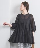 【ユナイテッドアローズ/UNITED ARROWS】のティアード 6SL ブラウス 人気、トレンドファッション・服の通販 founy(ファニー) ファッション Fashion レディースファッション Fashion for Women トップス・カットソー Cut & Sew Tops シャツ・ブラウス・オフィスカジュアル Elegant Blouses & Button-Ups ショート Short, Short Length ティアード Tiered, Tiered Style フランス France, French フロント Front, Front Design アウトレット Outlet / Clearance thumbnail BLACK|ID: prp329100004933860 ipo3291000000037031797