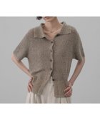 【ローリーズファーム/LOWRYS FARM】のメランジニットポロカーディガン5S 人気、トレンドファッション・服の通販 founy(ファニー) ファッション Fashion レディースファッション Fashion for Women トップス・カットソー Cut & Sew Tops ニット Knit Tops & Sweaters カーディガン・羽織り Layered Style Cardigans インナー Innerwear デニム Denim, Jeans Material ノースリーブ Sleeveless, No-Sleeve メランジ Melange, Mixed Yarn thumbnail ベージュ52|ID: prp329100004933863 ipo3291000000037031808