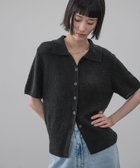 【ローリーズファーム/LOWRYS FARM】のメランジニットポロカーディガン5S ブラック09|ID: prp329100004933863 ipo3291000000037316601