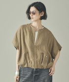 【カレンソロジー/Curensology】のフレンチリネンジップブラウス 人気、トレンドファッション・服の通販 founy(ファニー) ファッション Fashion レディースファッション Fashion for Women トップス・カットソー Cut & Sew Tops シャツ・ブラウス・オフィスカジュアル Elegant Blouses & Button-Ups エレガント 上品 Elegant 春 Spring 今季 This Season, Current Season ジップ Zip, Zipper 人気 Popular, Best Seller フレンチ French, French Style フロント Front, Front Design ブルゾン Blouson, Bomber Jacket 半袖 Short Sleeve, Half Sleeve リネン Linen, Linen Fabric ワッシャー Washer, Crinkled Finish S/S・春夏 SS, Spring/Summer, Warm Season 夏 Summer thumbnail ベージュ|ID: prp329100004933870 ipo3291000000037031840