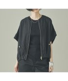 【カレンソロジー/Curensology】のフレンチリネンジップブラウス 人気、トレンドファッション・服の通販 founy(ファニー) ファッション Fashion レディースファッション Fashion for Women トップス・カットソー Cut & Sew Tops シャツ・ブラウス・オフィスカジュアル Elegant Blouses & Button-Ups エレガント 上品 Elegant 春 Spring 今季 This Season, Current Season ジップ Zip, Zipper 人気 Popular, Best Seller フレンチ French, French Style フロント Front, Front Design ブルゾン Blouson, Bomber Jacket 半袖 Short Sleeve, Half Sleeve リネン Linen, Linen Fabric ワッシャー Washer, Crinkled Finish S/S・春夏 SS, Spring/Summer, Warm Season 夏 Summer thumbnail ブラック|ID: prp329100004933870 ipo3291000000037031842