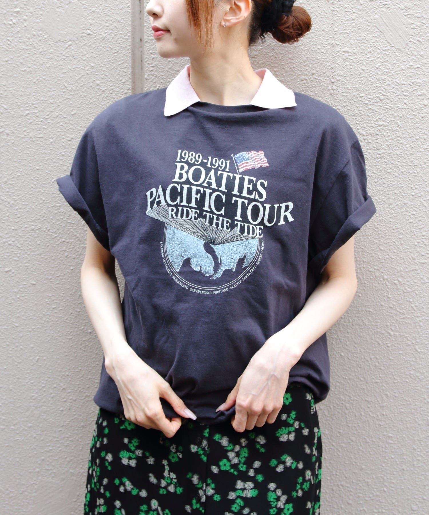 【ステップス/STEPS】のTHE SHINZONE/シンゾーン BOATIES TOUR TEE インテリア・キッズ・メンズ・レディースファッション・服の通販 founy(ファニー) 　ファッション　Fashion　レディースファッション　Fashion for Women　グラフィック　Graphic, Graphic Design　ジャケット　Jacket, Outerwear　プリント　Print, Printed Pattern　夏　Summer　GRY|ID: prp329100004933872 ipo3291000000037031847