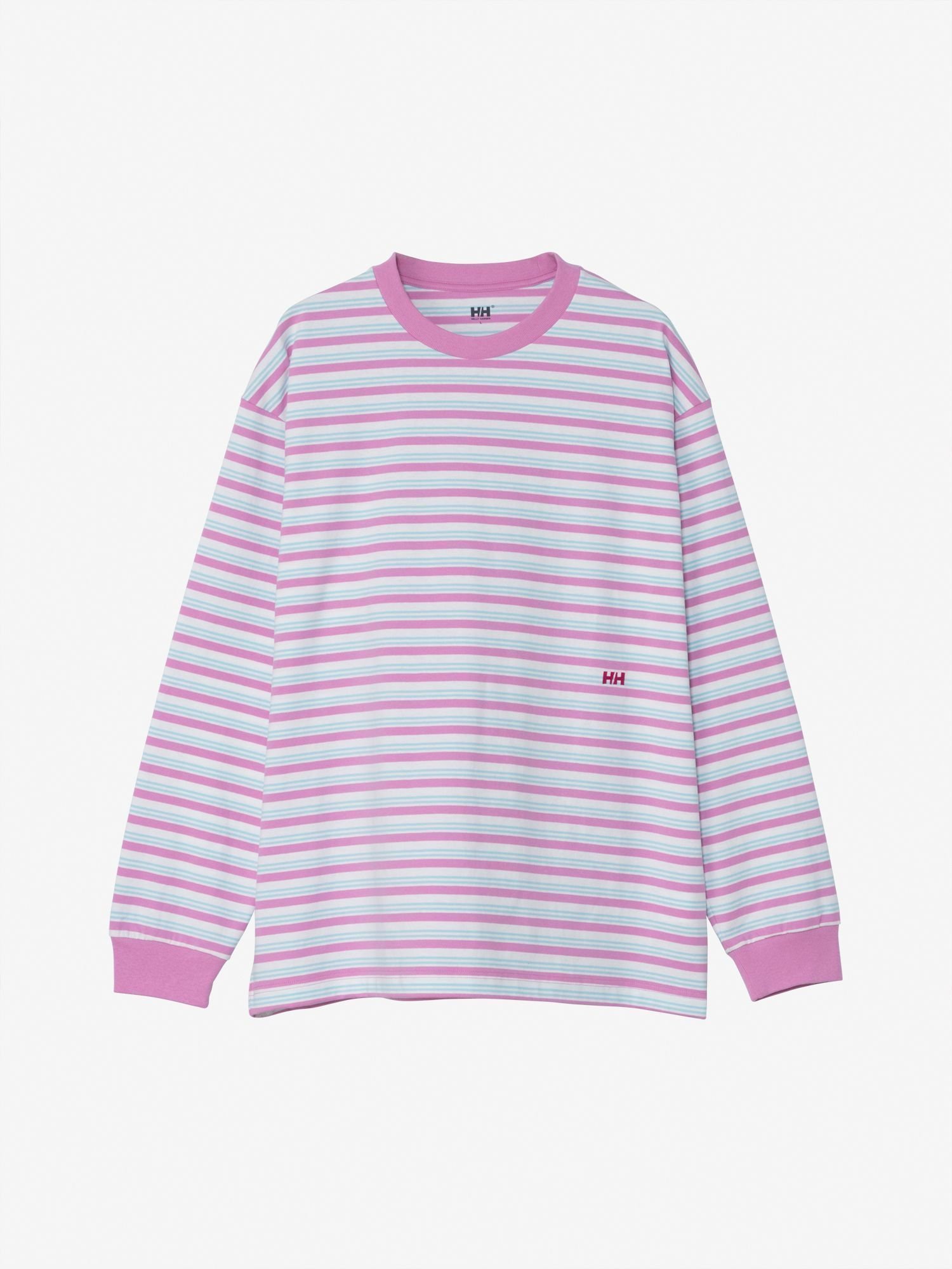 【ヘリーハンセン/HELLY HANSEN】の【公式】ロングスリーブマルチボーダーティー(ユニセックス) インテリア・キッズ・メンズ・レディースファッション・服の通販 founy(ファニー) 　ファッション　Fashion　レディースファッション　Fashion for Women　シンプル　Simple, Minimal　フロント　Front, Front Design　ボーダー　Border, Stripe　長袖　Long Sleeve, Full Sleeve　バンドルピンク|ID: prp329100004933873 ipo3291000000037031850