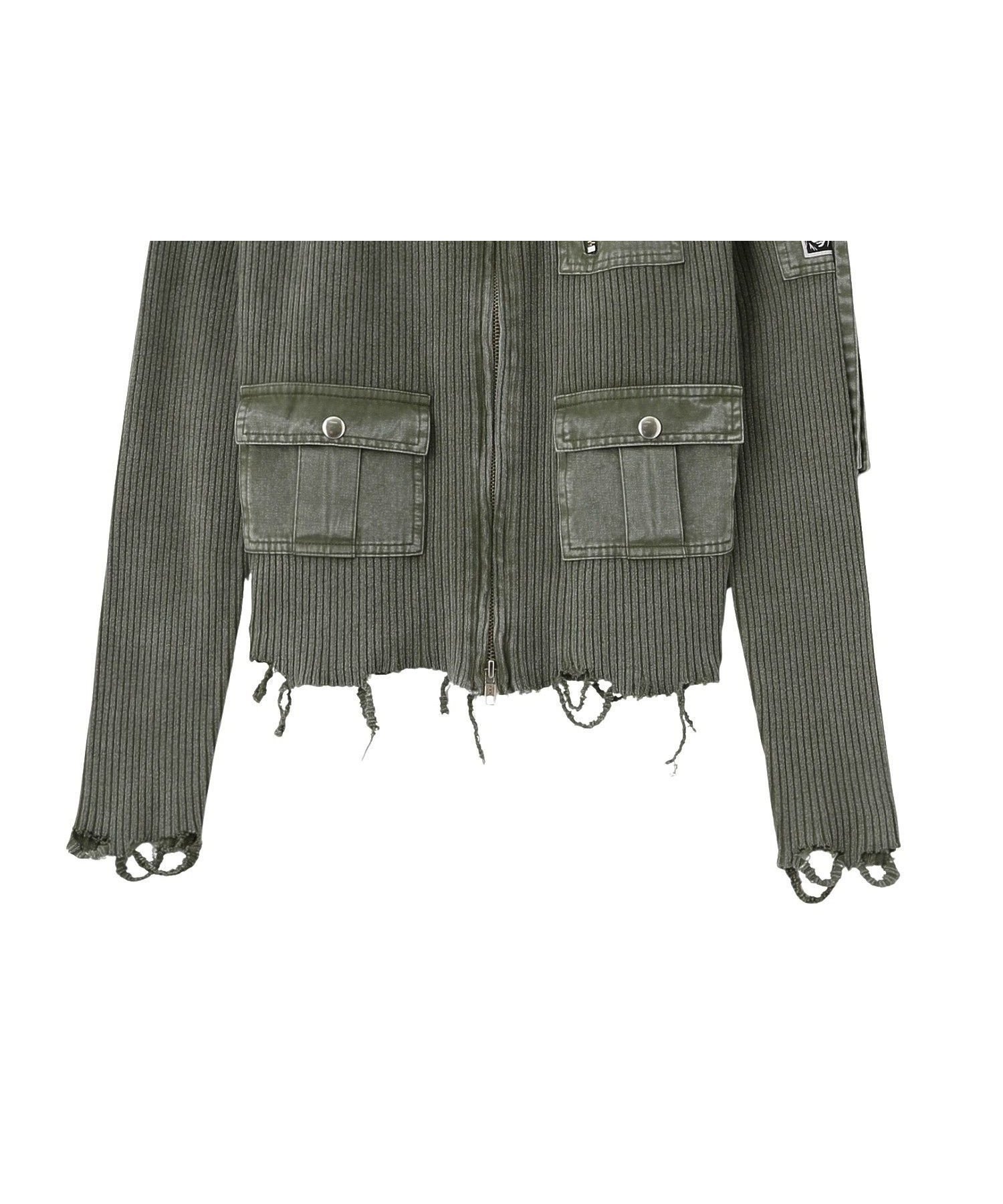 【エックスガール/X-girl】のDISTRESSED WOVEN MIX ZIP UP TOP インテリア・キッズ・メンズ・レディースファッション・服の通販 founy(ファニー) 　ファッション　Fashion　レディースファッション　Fashion for Women　ワンピース　Dresses　クラッシュ　Distressed, Crashed Style　コンパクト　Compact, Small Size　デニム　Denim, Jeans Material　トレンド　Trend, Trending Now　人気　Popular, Best Seller　長袖　Long Sleeve, Full Sleeve　ポケット　Pocket, Pocket Detail　ワンポイント　One Point, Statement Accent　A/W・秋冬　Autumn/Winter　おすすめ　Recommended / Our Picks　OLIVE|ID: prp329100004933874 ipo3291000000037031855