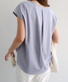 【アンドミー/andme】のきれいめ ポンチ フレンチスリーブ トップス ブルーグレー|ID: prp329100004933875 ipo3291000000037031859