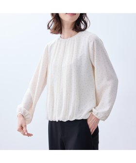 【エーシーデザインバイアルファキュービック/A/C DESIGN BY ALPHACUBIC】のプリーツTブラウス 人気、トレンドファッション・服の通販 founy(ファニー) ファッション Fashion レディースファッション Fashion for Women トップス・カットソー Cut & Sew Tops シャツ・ブラウス・オフィスカジュアル Elegant Blouses & Button-Ups ギャザー Gathered, Ruffled フェミニン Feminine, Girly プリーツ Pleats, Pleated エレガント 上品 Elegant 春 Spring |ID:prp329100004933876