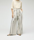 【エストネーション/ESTNATION】のCOLUMN / リネンライクパンツ 人気、トレンドファッション・服の通販 founy(ファニー) ファッション Fashion レディースファッション Fashion for Women パンツ Pants & Trousers コレクション Collection, Seasonal Line シルク Silk, 100% Silk ジャケット Jacket, Outerwear ストライプ Stripe, Striped Pattern ストレッチ Stretch, Stretchy Fabric セットアップ Set-Up, Coordinated Outfit ダブル Double, Double-Breasted ドレープ Drape, Draping Fabric ファブリック Fabric, Textile ワイド Wide, Wide Fit thumbnail ストライプ系ベージュ|ID: prp329100004933881 ipo3291000000037031891