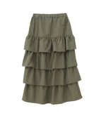 【ローズバッド/ROSE BUD】のNYLON FRILL SKIRT KHAKI|ID: prp329100004933893 ipo3291000000037031933