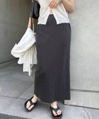 【アンドミー/andme】のセルフカット リブ ロング タイトスカート 人気、トレンドファッション・服の通販 founy(ファニー) ファッション Fashion レディースファッション Fashion for Women スカート Skirts おすすめ Recommended / Our Picks スリット Slit, Slit Detail タイトスカート Pencil Skirt, Tight Skirt ポケット Pocket, Pocket Detail ロング Long, Long-Length 楽ちん Easy Fit, Comfortable thumbnail スミクロ|ID: prp329100004933895 ipo3291000000037031939