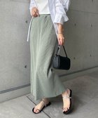 【アンドミー/andme】のセルフカット リブ ロング タイトスカート 人気、トレンドファッション・服の通販 founy(ファニー) ファッション Fashion レディースファッション Fashion for Women スカート Skirts おすすめ Recommended / Our Picks スリット Slit, Slit Detail タイトスカート Pencil Skirt, Tight Skirt ポケット Pocket, Pocket Detail ロング Long, Long-Length 楽ちん Easy Fit, Comfortable thumbnail ライトグリーン|ID: prp329100004933895 ipo3291000000037031943