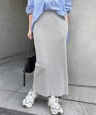 【アンドミー/andme】のセルフカット リブ ロング タイトスカート 人気、トレンドファッション・服の通販 founy(ファニー) ファッション Fashion レディースファッション Fashion for Women スカート Skirts おすすめ Recommended / Our Picks スリット Slit, Slit Detail タイトスカート Pencil Skirt, Tight Skirt ポケット Pocket, Pocket Detail ロング Long, Long-Length 楽ちん Easy Fit, Comfortable thumbnail 杢グレー|ID: prp329100004933895 ipo3291000000037031945