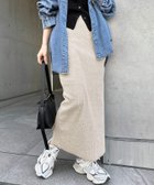 【アンドミー/andme】のセルフカット リブ ロング タイトスカート 人気、トレンドファッション・服の通販 founy(ファニー) ファッション Fashion レディースファッション Fashion for Women スカート Skirts おすすめ Recommended / Our Picks スリット Slit, Slit Detail タイトスカート Pencil Skirt, Tight Skirt ポケット Pocket, Pocket Detail ロング Long, Long-Length 楽ちん Easy Fit, Comfortable thumbnail 杢ベージュ|ID: prp329100004933895 ipo3291000000037031946