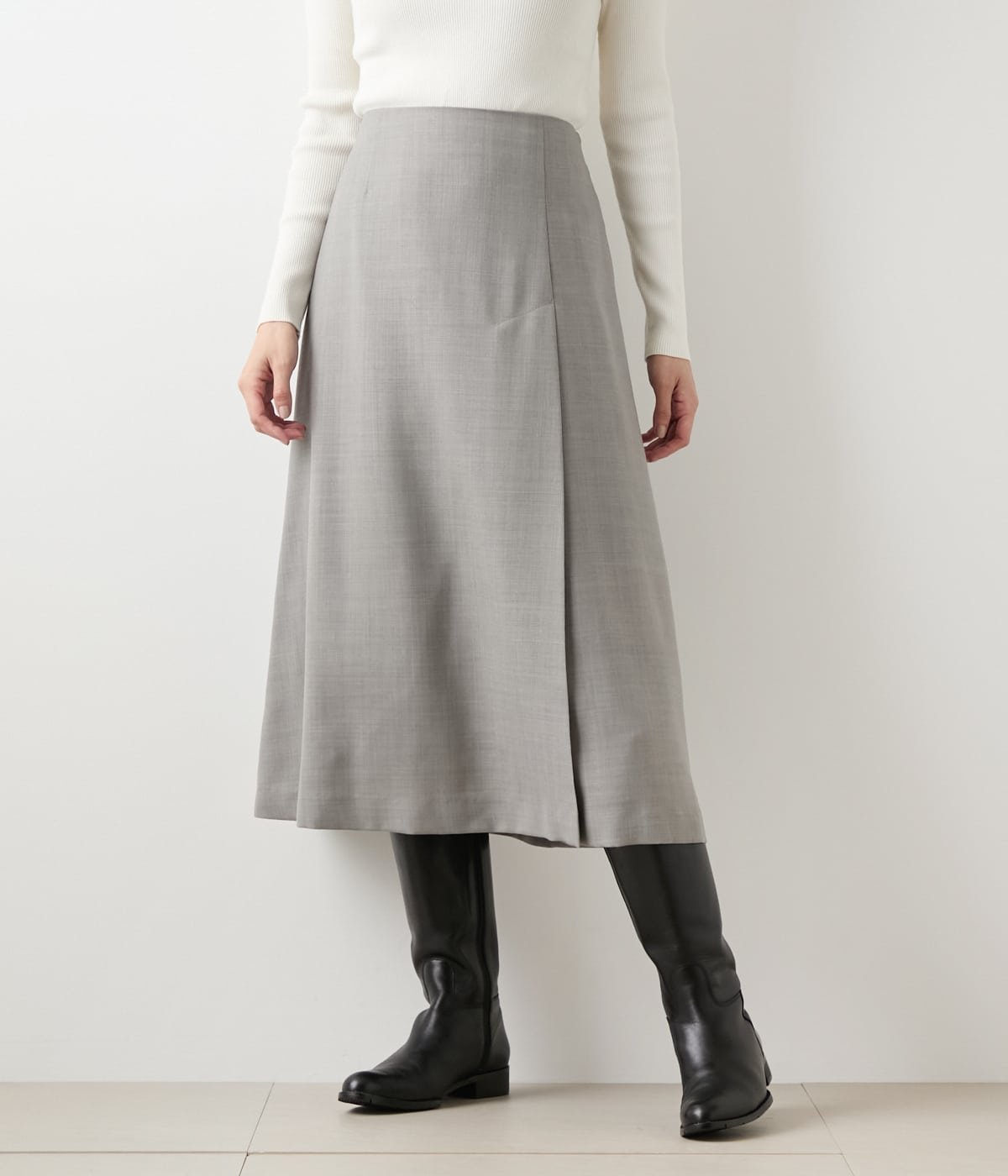 【ニューヨーカー/NEWYORKER】の【ウォッシャブル】TWビエラ ワンタックAラインスカート インテリア・キッズ・メンズ・レディースファッション・服の通販 founy(ファニー) 　ファッション　Fashion　レディースファッション　Fashion for Women　スカート　Skirts　Aライン・フレアスカート　A-Line & Flared Skirts　アシンメトリー　Asymmetrical Style　ウォッシャブル　Machine Washable　シンプル　Simple, Minimal　ツイル　Twist, Twisted Detail　ポケット　Pocket, Pocket Detail　A/W・秋冬　Autumn/Winter　ライトグレー|ID: prp329100004933897 ipo3291000000037031954