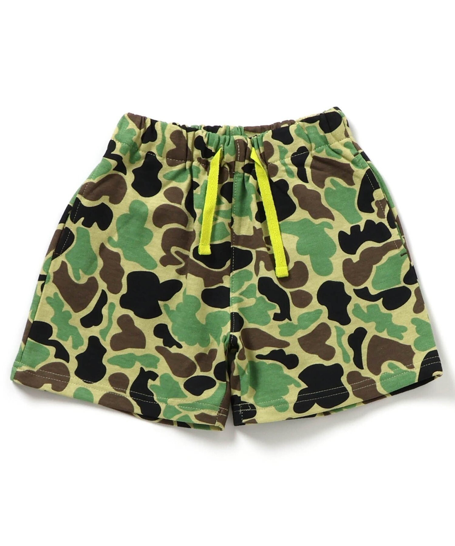 【エフオー オンラインストア/F.O.Online Store / KIDS】のWEB限定 カラバリイージーパンツ 4分丈 インテリア・キッズ・メンズ・レディースファッション・服の通販 founy(ファニー) 　ファッション　Fashion　キッズファッション　Fashion for Kids　ボトムス　Bottoms　おすすめ　Recommended / Our Picks　プリント　Print, Printed Pattern　人気　Popular, Best Seller　迷彩柄|ID: prp329100004935992 ipo3291000000037040733