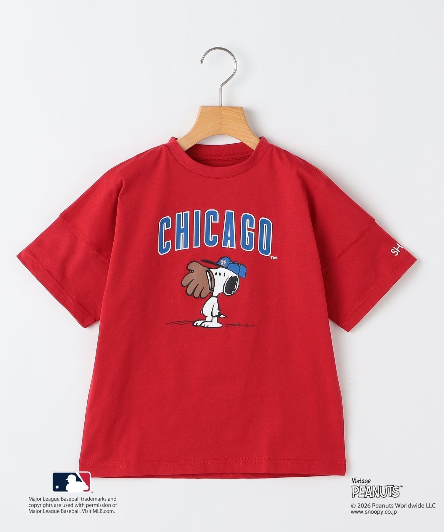 【シップス/SHIPS / KIDS】のSHIPS KIDS 130~170cm / PEANUTS*MLB プリント Tシャツ インテリア・キッズ・メンズ・レディースファッション・服の通販 founy(ファニー) 　ファッション　Fashion　キッズファッション　Fashion for Kids　アメリカン　American Style　春　Spring　グラフィック　Graphic, Graphic Design　コラボ　Collaboration, Collab　ショルダー　Shoulder, Shoulder Strap　スペシャル　Special, Limited Edition　スポーツ　Sports, Activewear　ドロップ　Drop Shoulder, Dropped Style　プリント　Print, Printed Pattern　S/S・春夏　SS, Spring/Summer, Warm Season　おすすめ　Recommended / Our Picks　夏　Summer　ギフト プレゼント　Gift / Present　2026年　2026　レッド|ID: prp329100004935998 ipo3291000000037040766