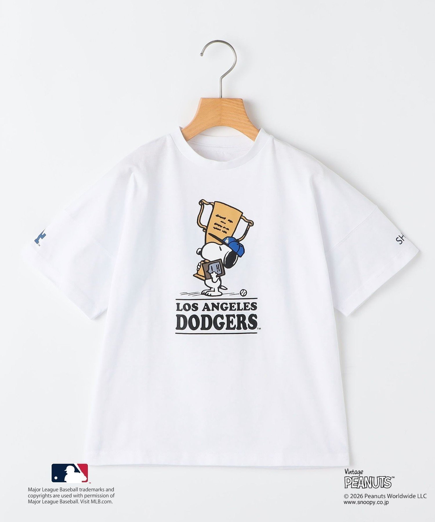 【シップス/SHIPS / KIDS】のSHIPS KIDS 130~170cm / PEANUTS*MLB プリント Tシャツ インテリア・キッズ・メンズ・レディースファッション・服の通販 founy(ファニー) 　ファッション　Fashion　キッズファッション　Fashion for Kids　アメリカン　American Style　春　Spring　グラフィック　Graphic, Graphic Design　コラボ　Collaboration, Collab　ショルダー　Shoulder, Shoulder Strap　スペシャル　Special, Limited Edition　スポーツ　Sports, Activewear　ドロップ　Drop Shoulder, Dropped Style　プリント　Print, Printed Pattern　S/S・春夏　SS, Spring/Summer, Warm Season　おすすめ　Recommended / Our Picks　夏　Summer　ギフト プレゼント　Gift / Present　2026年　2026　ホワイト|ID: prp329100004935998 ipo3291000000037040767