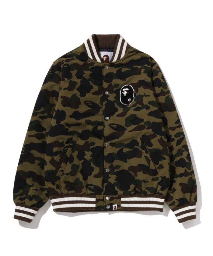 【アベイシングエイプ/A BATHING APE / MEN】の1ST CAMO VARSITY JACKET インテリア・キッズ・メンズ・レディースファッション・服の通販 founy(ファニー) https://founy.com/ ファッション Fashion メンズファッション Fashion for Men キルティング Quilted, Quilting コレクション Collection, Seasonal Line |ID: prp329100004936009 ipo3291000000037040809