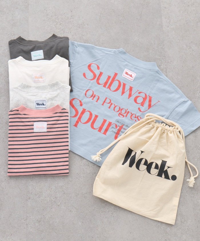 【チャオパニックティピー/CIAOPANIC TYPY / KIDS】の【KIDS】綿100%5枚セットアソート半袖TEE/巾着付き《WEEKTEE》 インテリア・キッズ・メンズ・レディースファッション・服の通販 founy(ファニー) https://founy.com/ ファッション Fashion キッズファッション Fashion for Kids キャップ Cap, Baseball Cap 巾着 Drawstring Bag, Kinchaku スニーカー Sneakers, Trainers スリット Slit, Slit Detail デニム Denim, Jeans Material 定番 Standard, Basic Item プリント Print, Printed Pattern ボックス Boxy, Box Shape 半袖 Short Sleeve, Half Sleeve おすすめ Recommended / Our Picks |ID: prp329100004936015 ipo3291000000037040830