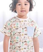 【ベベ オンライン ストア/BEBE ONLINE STORE / KIDS】の【スララク/防汚加工/オーガニックコットン】わくわく男の子半袖Tシャツ(80~130cm) 人気、トレンドファッション・服の通販 founy(ファニー) ファッション Fashion キッズファッション Fashion for Kids アニマル Animal Print 春 Spring コレクション Collection, Seasonal Line フレンチ French, French Style ボーダー Border, Stripe ポケット Pocket, Pocket Detail 半袖 Short Sleeve, Half Sleeve モチーフ Motif, Design Theme S/S・春夏 SS, Spring/Summer, Warm Season 犬 Dog 夏 Summer エレガント 上品 Elegant 2026年 2026 thumbnail きなり×犬と恐竜カウボーイ総柄|ID: prp329100004936020 ipo3291000000037040861