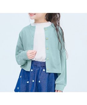 【デビロック/devirock / KIDS】のUVカット ガールズ クルーネック カーディガン 子供服 キッズ 女の子 UVカット 26SS 人気、トレンドファッション・服の通販 founy(ファニー) ファッション Fashion キッズファッション Fashion for Kids カットソー Cut and Sewn Top カラフル Colorful Design カーディガン Cardigan, Knitwear クロップド Cropped, Short Length おすすめ Recommended / Our Picks 夏 Summer 2026年 2026 |ID:prp329100004936023