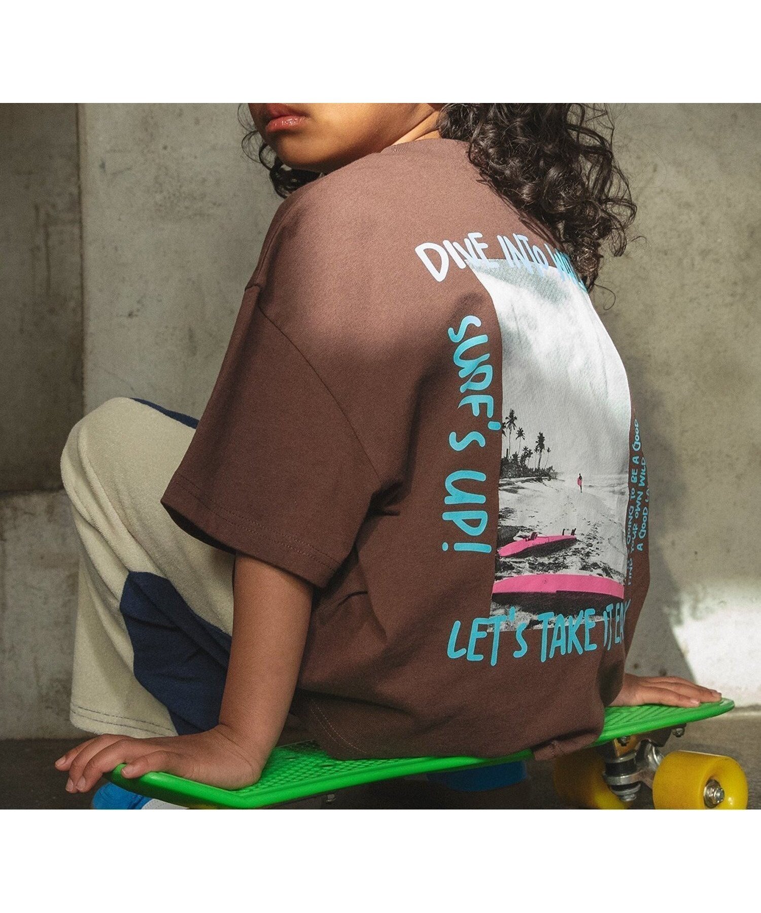 【エフオー オンラインストア/F.O.Online Store / KIDS】の【リンク】B NEWJACK グラフィックTシャツ インテリア・キッズ・メンズ・レディースファッション・服の通販 founy(ファニー) 　ファッション　Fashion　キッズファッション　Fashion for Kids　グラフィック　Graphic, Graphic Design　人気　Popular, Best Seller　プリント　Print, Printed Pattern　半袖　Short Sleeve, Half Sleeve　ダークブラウン|ID: prp329100004936029 ipo3291000000037040925