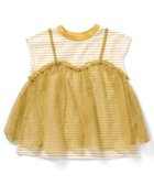 【エフオー オンラインストア/F.O.Online Store / KIDS】の【リンク】チュールフレンチスリーブTシャツ 人気、トレンドファッション・服の通販 founy(ファニー) ファッション Fashion キッズファッション Fashion for Kids カーゴパンツ Cargo Pants, Utility Pants ガーリー Girly, Feminine Style ダウン Down, Puffer チュール Tulip, Tulip Motif デニム Denim, Jeans Material ドッキング Docking, Mixed Material バランス Balance, Style Balance プリント Print, Printed Pattern おすすめ Recommended / Our Picks 夏 Summer thumbnail イエロー|ID: prp329100004936030 ipo3291000000037040936