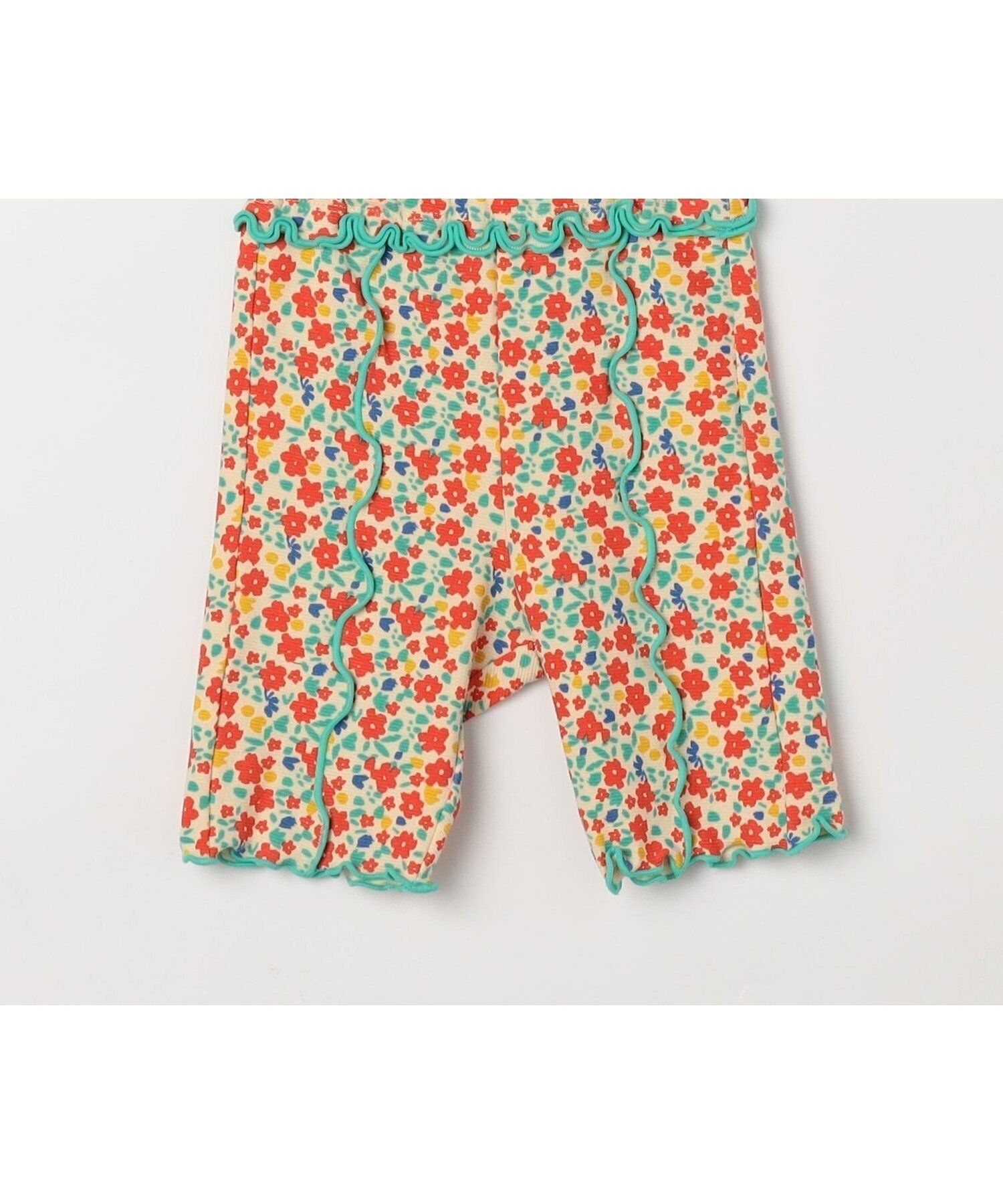 【エフオー オンラインストア/F.O.Online Store / KIDS】の選べる3タイプイロチ買いしたいハーフスパッツ 全10色 リンク セットアップ対応 4分丈 インテリア・キッズ・メンズ・レディースファッション・服の通販 founy(ファニー) 　ファッション　Fashion　キッズファッション　Fashion for Kids　カラフル　Colorful Design　ストレッチ　Stretch, Stretchy Fabric　セットアップ　Set-Up, Coordinated Outfit　タンク　Tank Top, Sleeveless Top　ハーフ　Half, Half-Length　プリント　Print, Printed Pattern　ロンパース　Romper, Jumpsuit　おすすめ　Recommended / Our Picks　エメラルドグリーン|ID: prp329100004936035 ipo3291000000037040980