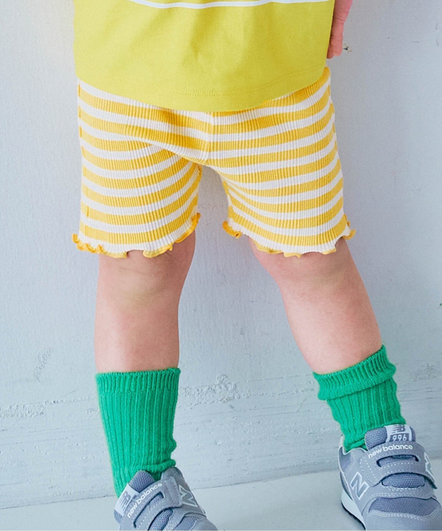 【エフオー オンラインストア/F.O.Online Store / KIDS】の選べる3タイプイロチ買いしたいハーフスパッツ 全10色 リンク セットアップ対応 4分丈 インテリア・キッズ・メンズ・レディースファッション・服の通販 founy(ファニー) 　ファッション　Fashion　キッズファッション　Fashion for Kids　カラフル　Colorful Design　ストレッチ　Stretch, Stretchy Fabric　セットアップ　Set-Up, Coordinated Outfit　タンク　Tank Top, Sleeveless Top　ハーフ　Half, Half-Length　プリント　Print, Printed Pattern　ロンパース　Romper, Jumpsuit　おすすめ　Recommended / Our Picks　イエロー|ID: prp329100004936035 ipo3291000000037040986